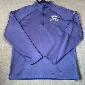 Nike Dri-Fit Girls Golf Quarter-Zip Pullover Sweater M Blue Womens size Medium
